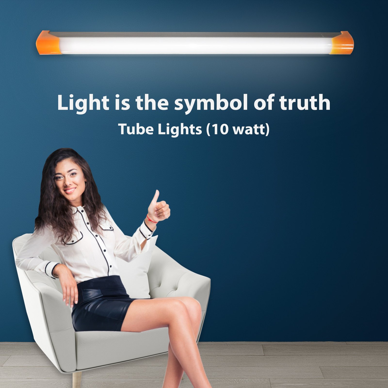 Best 1 feet LED Tube Light Luminosity 10W 1ft Warm White